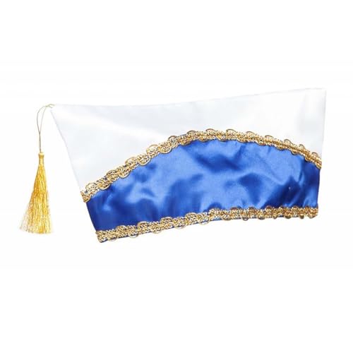 WILBERS & WILBERS Narrenkappe - Prinzenmütze für Erwachsene - blau-weiß - Karneval-Kopfbedeckung - Prunksitzung von WILBERS & WILBERS