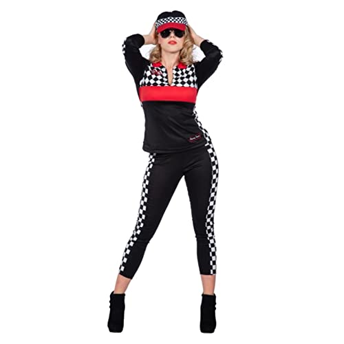 WILBERS & WILBERS Rennfahrer Kost?m Pilot Race Girl Indy Auto Sport Grid Karneval Fasching Damen 46 WILBERS & WILBERS Rennfahrer Kost?m Pilot Race Girl Indy Auto Sport Grid Karneval Fasching Damen 46 von WILBERS & WILBERS