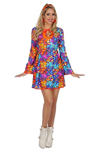 Wilbers 4275 Damenkostüm Hippy Größe 44 Blau/Orange von WILBERS & WILBERS