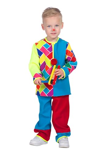 WILBERS & WILBERS 3809 - Babykostüm Clown, zweiteilig, fröhliches Clownkostüm für Karneval, Mottopartys, 92 WILBERS & WILBERS 3809 - Babykostüm Clown, zweiteilig, fröhliches Clownkostüm für Karneval, Mottopartys, 92 von WILBERS & WILBERS