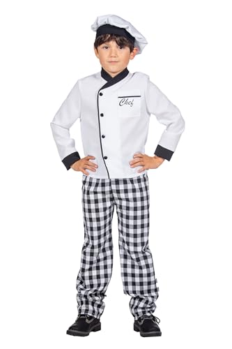 WILBERS & WILBERS 3971 - Kinderkostüm Koch, Bäcker, dreiteiliges Kostüm Set für Karneval, Schwarz, Weiß, 104 WILBERS & WILBERS 3971 - Kinderkostüm Koch, Bäcker, dreiteiliges Kostüm Set für Karneval, Schwarz, Weiß, 104 von WILBERS & WILBERS