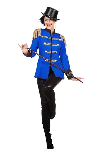 WILBERS & WILBERS 4236 - Stilvolle Zirkusjacke für Damen, blau, Zirkusdirektorin, Dompteurin, Erwachsenenkostüm für Karneval WILBERS & WILBERS 4236 - Stilvolle Zirkusjacke für Damen, blau, Zirkusdirektorin, Dompteurin, Erwachsenenkostüm für Karneval von WILBERS & WILBERS