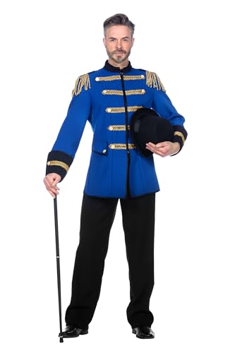 WILBERS & WILBERS 5235 - Stilvolle Zirkusjacke für Herren, blau, Zirkusdirektor, Dompteur, Erwachsenenkostüm für Karneval, 50 WILBERS & WILBERS 5235 - Stilvolle Zirkusjacke für Herren, blau, Zirkusdirektor, Dompteur, Erwachsenenkostüm für Karneval, 50 von WILBERS & WILBERS