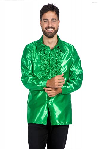 Wilbers&Wilbers Herren Kostüm Disco Hemd Satinhemd Karneval Fasching grün Gr. 52 Wilbers&Wilbers Herren Kostüm Disco Hemd Satinhemd Karneval Fasching grün Gr. 52 von WILBERS & WILBERS
