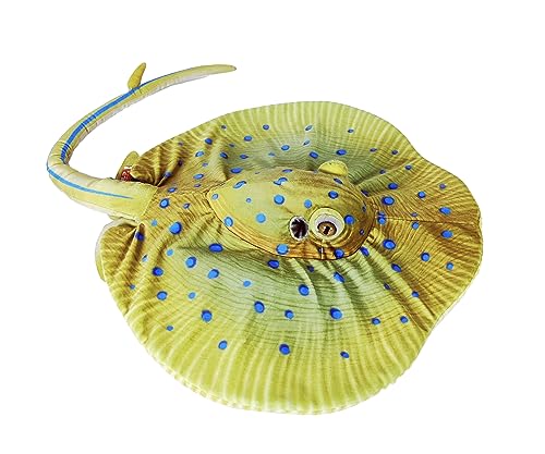 WILD REPUBLIC - 27119 - Living Ocean, Blaupunktrochen, Blue Spotted Ray, Plüsch, 50cm von WILD REPUBLIC