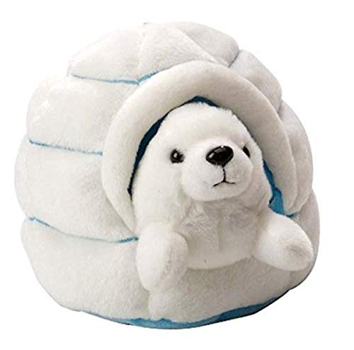 Wild Republic 88528 - Polar Iglu mit Sattel Robbe, 18 x 14 cm, Weiß Wild Republic 88528 - Polar Iglu mit Sattel Robbe, 18 x 14 cm, Weiß von WILD REPUBLIC