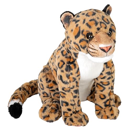 Wild Republic Artist Collection Leopard, Plüschtier, 33 cm, Füllung aus recycelten Wasserflaschen von WILD REPUBLIC