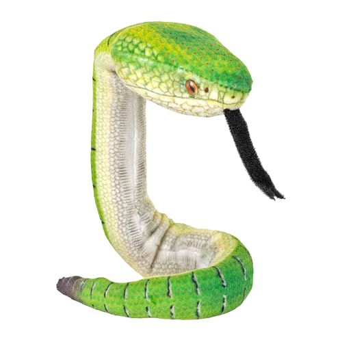 Wild Republic Coilkins Borneo-Grubenotter, Plüschtier, 30 cm, Füllung aus recycelten Wasserflaschen von WILD REPUBLIC