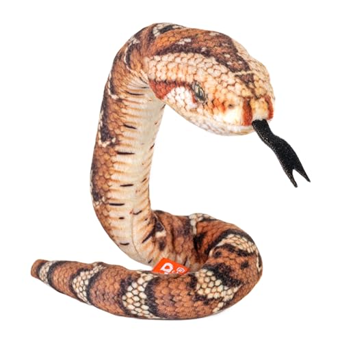 Wild Republic Coilkins Puffotter, Plüschtier, 30 cm, Füllung aus recycelten Wasserflaschen von WILD REPUBLIC