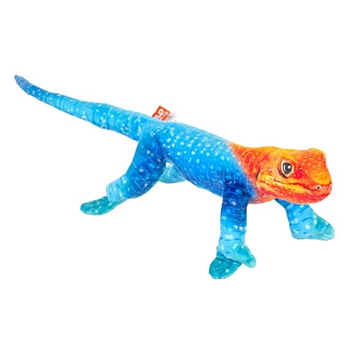 Wild Republic Coilkins Regenbogen-Eidechse, Plüschtier, 30 cm, Füllung aus recycelten Wasserflaschen, Rainbow Lizard von WILD REPUBLIC