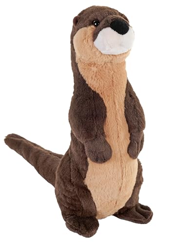 Wild Republic Cuddlekins River Otter Stehendes Stofftier, 30,5 cm, Plüschtier, Füllung ist gesponnene recycelte Wasserflaschen von WILD REPUBLIC