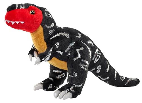 Wild Republic Foilkins Dino T.Rex, Kuscheltier, 30 cm, Plüschtier, Füllung aus recycelten Wasserflaschen von Wild Republic