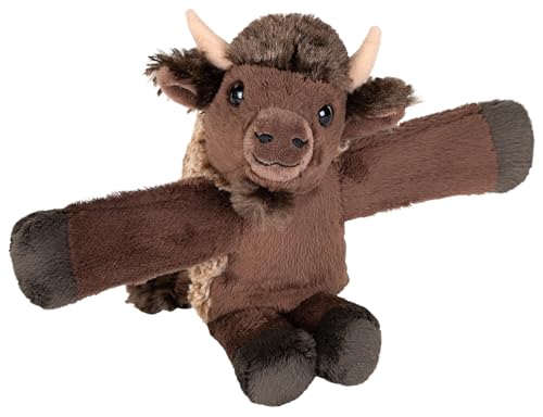 Wild Republic Huggers Bison, Kuscheltier, 11 cm, Stofftier, Umweltfreundlich von WILD REPUBLIC
