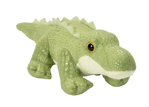 Wild Republic Pocketkins Eco Alligator, Plüschtier, 12 cm, Plüschspielzeug, Hergestellt aus recycelten Materialien, Umweltfreundlich von Wild Republic