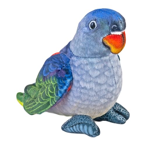 Wild Republic Rainforest Blauhals-Papagei, Plüschtier, 11 cm, Füllung aus recycelten Wasserflaschen von WILD REPUBLIC