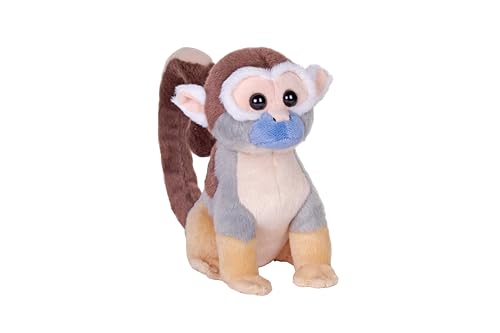Wild Republic Rainforest Totenkopfäffchen, Plüschtier, 15 cm, Plüschspielzeug, Füllung aus recycelten Wasserflaschen, Totenkopfaffe von WILD REPUBLIC