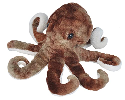 Wild Republic Sea Critters Krake Plüsch, Baby- und Kinderspielzeug, Stofftier, Ausgefallene Geschenke zur Geburt, Unterwassertiere, 28 cm von WILD REPUBLIC