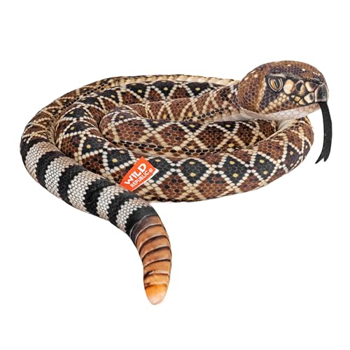 Wild Republic Snake Living Earth Diamantrücken-Klapperschlange, Plüschtier, 152 cm, Füllung aus recycelten Wasserflaschen Wild Republic Snake Living Earth Diamantrücken-Klapperschlange, Plüschtier, 152 cm, Füllung aus recycelten Wasserflaschen von WILD REPUBLIC