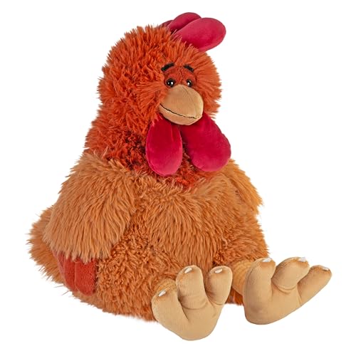 Wild Republic Snuggleluvs, Huhn, Beschwertes Kuscheltier, 38 cm, Geschenk für Kinder, Plüschtier, Füllung aus recycelten Plastikflaschen von WILD REPUBLIC