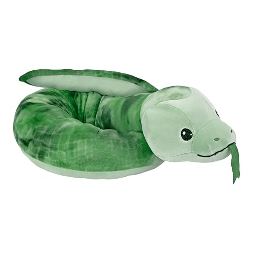 Wild Republic Squishy Snake Green Stuffed Animal 52 Inch Plush Toy Fill is Spun Recycled Water Bottles von WILD REPUBLIC