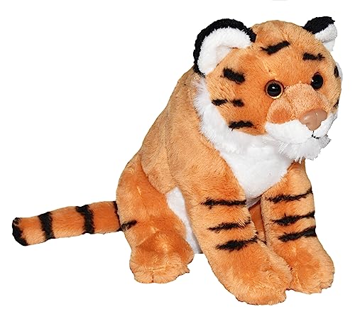 Wild Republic Wild Calls Tiger, Elektronisches Kuscheltier, Spielzeug für kleine Kinder, Stofftier mit Funktion, Mädchen-Geschenke, Authentische Tiergeräusche für Kinder, 20 cm von WILD REPUBLIC