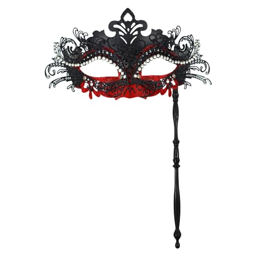 Maskerade Maske Sexy Spitze Augenmaske Venezianische Spitze Mask Karneval Maskentanzabend Party Katzenmaske Maskerade-Maske Halloween-Kostüm Kostüm Party Feder Spitze Juwel Auge Gesicht Schmuck Hal von WILLBEST