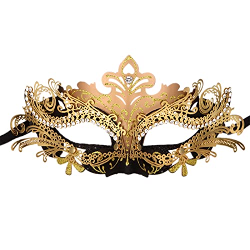 Schwarz Spitze Maske Maskerade Maske Damen Sexy Augenmasken Venezianische Masken Masquerade Maske Lace Maske Halbes Gesicht Maske Für Karneval Party Kostüm Maskenball Frau Mädchen Black Panther Mask von WILLBEST