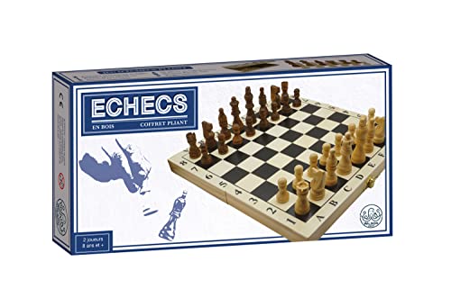 WILSON JEUX - ECH21001 Faltschachtel, Bedruckt, 28 cm, zusammenklappbar, aus Holz – Schachbrett mit Buchstaben und Zahlen WILSON JEUX - ECH21001 Faltschachtel, Bedruckt, 28 cm, zusammenklappbar, aus Holz – Schachbrett mit Buchstaben und Zahlen von WILSON JEUX