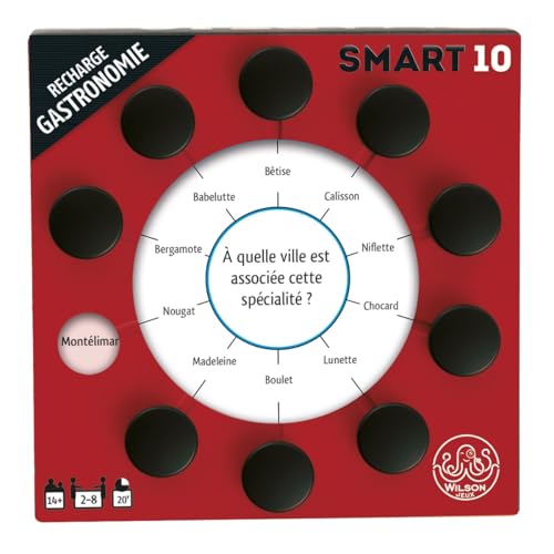 Wilson jeux | Smart 10 französische Version | thematische Nachfüllpackung Gastronomie | 50 doppelseitige Karten und 100 Neue Fragen | Ersetzen Sie die Karten Ihres SMART10-Gehäuses oder mischen Sie Wilson jeux | Smart 10 französische Version | thematische Nachfüllpackung Gastronomie | 50 doppelseitige Karten und 100 Neue Fragen | Ersetzen Sie die Karten Ihres SMART10-Gehäuses oder mischen Sie von Wilson jeux