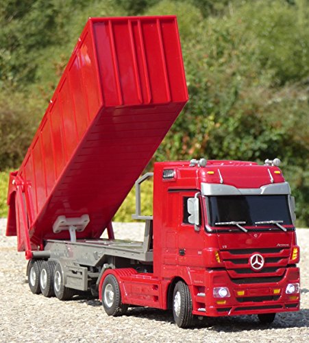 RC LKW Mercedes-Benz ACTROS mit KIPP-Anhänger Länge 44cm "FerngestDHert 40MHz" von WIM-SHOP