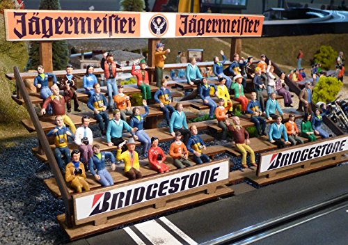 Slotcar Dekoration TRIBÜNE in 1:32 aus Holz für Carrera DIGITAL Figuren von WIM-Slotcar