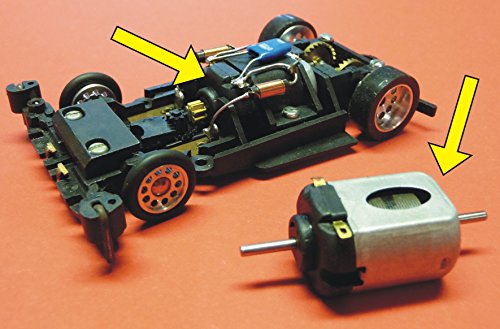 Slotcar RENN-Motor mit 16000 U/min für Carrera Servo 140 V2 Autos von WIM-Slotcar