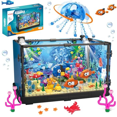 WINGIFT 725-teiliges Aquarium-Baustein-Set, bewegliche Beleuchtung, Aquarium-Bauspielzeug für Erwachsene und Kinder, einschließlich Ozeanquallen, Krabben, Fische, Tiere, Weihnachtsgeburtstagsgeschenke WINGIFT 725-teiliges Aquarium-Baustein-Set, bewegliche Beleuchtung, Aquarium-Bauspielzeug für Erwachsene und Kinder, einschließlich Ozeanquallen, Krabben, Fische, Tiere, Weihnachtsgeburtstagsgeschenke von WINGIFT