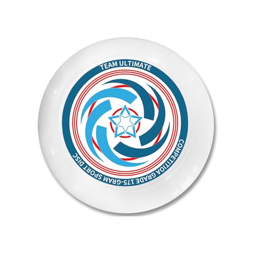 WINIAER Sports Frisbee 11 Zoll, leicht und einfach zu spielen 175 Gramm, Outdoor-Sportspiel Frisbee, geeignet für Strand, Hinterhof, Rasen, Park, Camping usw. (Weiß) von WINIAER