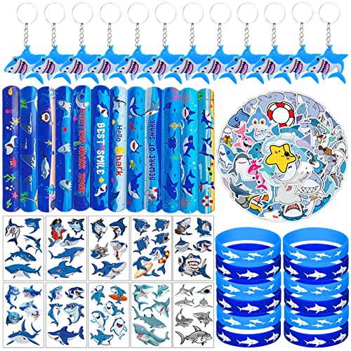 96 Stück Hai Party Geschenke Einschließlich Hai-Schlüsselanhängern, Hai-Silikonarmband-Armbänder, Hai-Schlag-Armbänder, Hai-Tattoo-Aufkleber, Hai-Aufkleber, Hai Geburtstag Party Favors Supplies 96 Stück Hai Party Geschenke Einschließlich Hai-Schlüsselanhängern, Hai-Silikonarmband-Armbänder, Hai-Schlag-Armbänder, Hai-Tattoo-Aufkleber, Hai-Aufkleber, Hai Geburtstag Party Favors Supplies von WINMIND