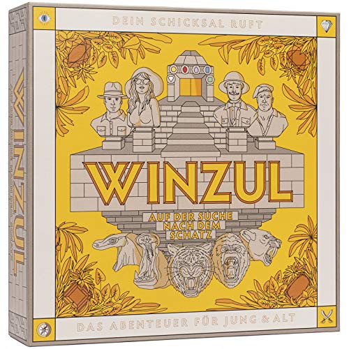 WINZUL - Das Abenteuer Brettspiel für Jung & Alt - Gesellschaftsspiel ab 10 Jahren - Strategiespiel für 2-4 Spieler von WINZUL