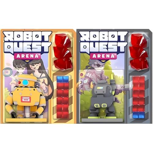 WISE WIZARD GAMES Robot Quest Arena The Deckbuilding Brettspiel Bundle: Jaws Robot Pack und Kettle Robot Pack (2 Stück) von WISE WIZARD GAMES
