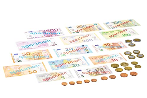 Wissner aktiv lernen 080645.IMP - Euro Spielgeld, 22 Münzen und 22 Scheine im realistischen Design, ideal für Kinder zum Lernen, Rechnen und Spielen für den Kaufmannsladen Wissner aktiv lernen 080645.IMP - Euro Spielgeld, 22 Münzen und 22 Scheine im realistischen Design, ideal für Kinder zum Lernen, Rechnen und Spielen für den Kaufmannsladen von WISSNER