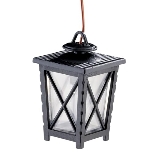 WITTKOWARE Zubehör zur Krippen-/Puppenstuben-Elektrifizierung (LED-Laterne 40mm klar, 3,5V, mit Kabel & Stecker) von WITTKOWARE