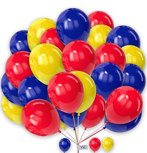 10 Zoll Luftballons 25 Stück Rot Blau Gelb Luftballons für Geburtstag Einfarbig Runde Ballons für Babyparty Verlobung Hochzeit 10 Zoll Luftballons 25 Stück Rot Blau Gelb Luftballons für Geburtstag Einfarbig Runde Ballons für Babyparty Verlobung Hochzeit von WITTY CUTIES