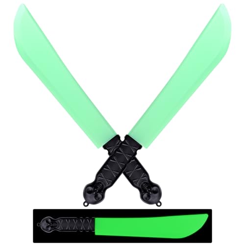 Halloween-Messer-Requisite, 2 Stück, künstliche leuchtende Macheten-Horror-Requisiten, tötet Metzgermesser, Requisiten, klassische Streichmesser-Requisiten für Festival, Kostüm, Cosplay-Zubehör und Halloween-Messer-Requisite, 2 Stück, künstliche leuchtende Macheten-Horror-Requisiten, tötet Metzgermesser, Requisiten, klassische Streichmesser-Requisiten für Festival, Kostüm, Cosplay-Zubehör und von WIURGOHA