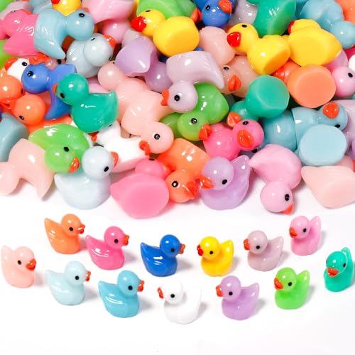WIURGOHA Mini-Enten, 13 Farben, kleine Enten aus Kunstharz, kleine Miniatur-Enten aus Kunststoff, Großfiguren für Puppenhaus-Dekoration, Zubehör, Garten, Mikro-Landschaft, Aquarium-Dekoration, 221 WIURGOHA Mini-Enten, 13 Farben, kleine Enten aus Kunstharz, kleine Miniatur-Enten aus Kunststoff, Großfiguren für Puppenhaus-Dekoration, Zubehör, Garten, Mikro-Landschaft, Aquarium-Dekoration, 221 von WIURGOHA