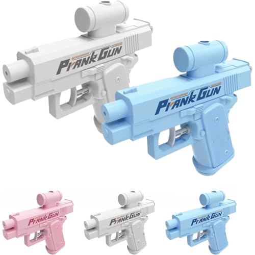 𝐏𝐫𝐚𝐧𝐤 𝐖𝐚𝐭𝐞𝐫 𝐆𝐮𝐧, Streich-Wasserpistole, Zwei-Wege Kreativer Wassersprinkler, Lustige Wasserpistole für Erwachsene (Blue+White) von WIWIDANG