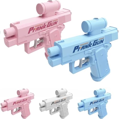 𝐏𝐫𝐚𝐧𝐤 𝐖𝐚𝐭𝐞𝐫 𝐆𝐮𝐧, Streich-Wasserpistole, Zwei-Wege Kreativer Wassersprinkler, Lustige Wasserpistole für Erwachsene (Pink+Blue) von WIWIDANG