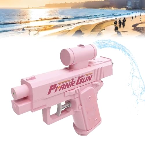 Reverse Wasserpistole mit Rücksprühfunktion, Trick-Wasserpistole mit Zwei Sprühmodi, Lustiges Gag-Spielzeug für Zuhause, Garten und Büro, Prank Gun für Erwachsene (Pink) von WIWIDANG