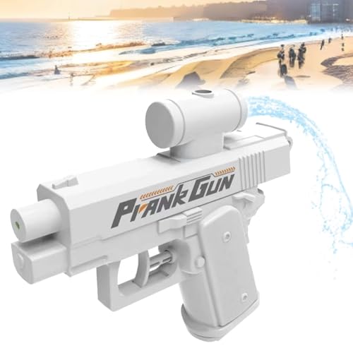 Reverse Wasserpistole mit Rücksprühfunktion, Trick-Wasserpistole mit Zwei Sprühmodi, Lustiges Gag-Spielzeug für Zuhause, Garten und Büro, Prank Gun für Erwachsene (Weiß) von WIWIDANG
