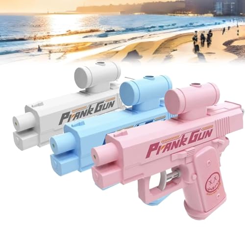 Reverse Wasserpistole mit Rücksprühfunktion, Trick-Wasserpistole mit Zwei Sprühmodi, Lustiges Gag-Spielzeug für Zuhause, Garten und Büro, Prank Gun für Erwachsene (Weiß+Pink+Blau) von WIWIDANG