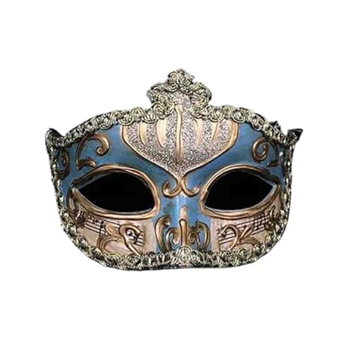 WJIAYAO Maskerade Maske Elegante gefälschte halbe Gesichtsmaske for Erwachsene, Männer und Frauen, Maskerade, Musik, Kongress, Show, Party, Dekoration(1) von WJIAYAO