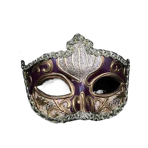 WJIAYAO Maskerade Maske Elegante gefälschte halbe Gesichtsmaske for Erwachsene, Männer und Frauen, Maskerade, Musik, Kongress, Show, Party, Dekoration(3) von WJIAYAO