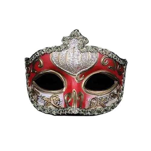 WJIAYAO Maskerade Maske Elegante gefälschte halbe Gesichtsmaske for Erwachsene, Männer und Frauen, Maskerade, Musik, Kongress, Show, Party, Dekoration(4) von WJIAYAO